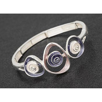 Bracelet Hazy Tones Swirl and Flowers